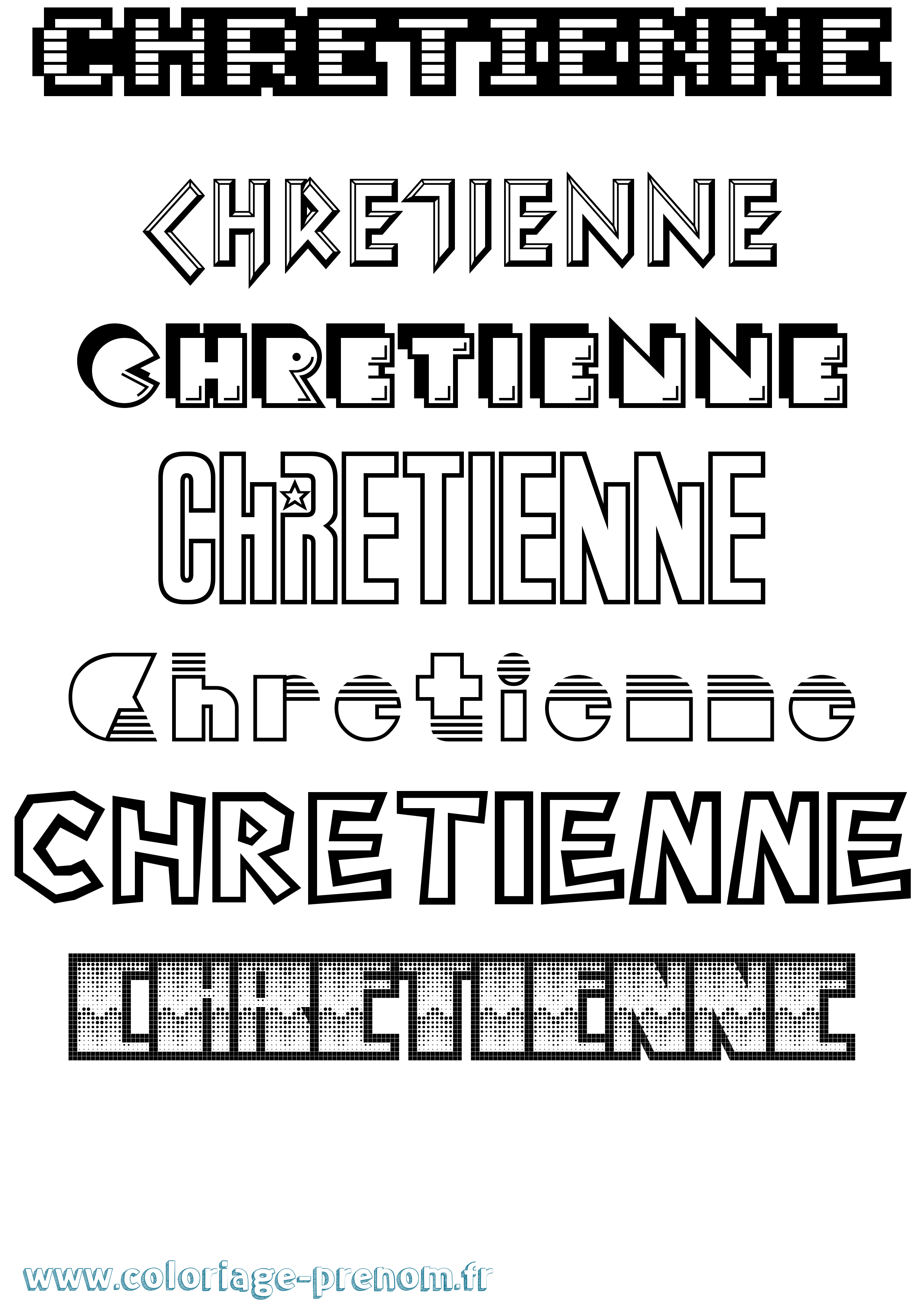 Coloriage Chretienne Jeux Vidéos Coloriage prénom Chretienne Jeux Vidéos
