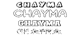 Coloriage Chayma