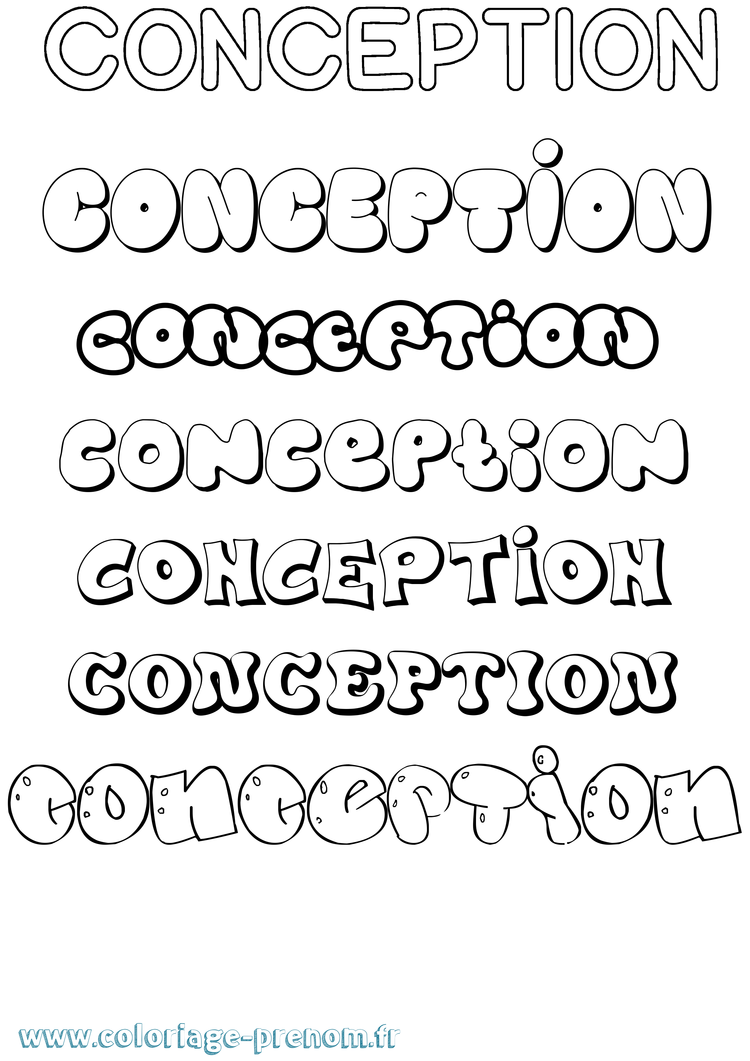 Coloriage Conception Bubble Coloriage prénom Conception Bubble