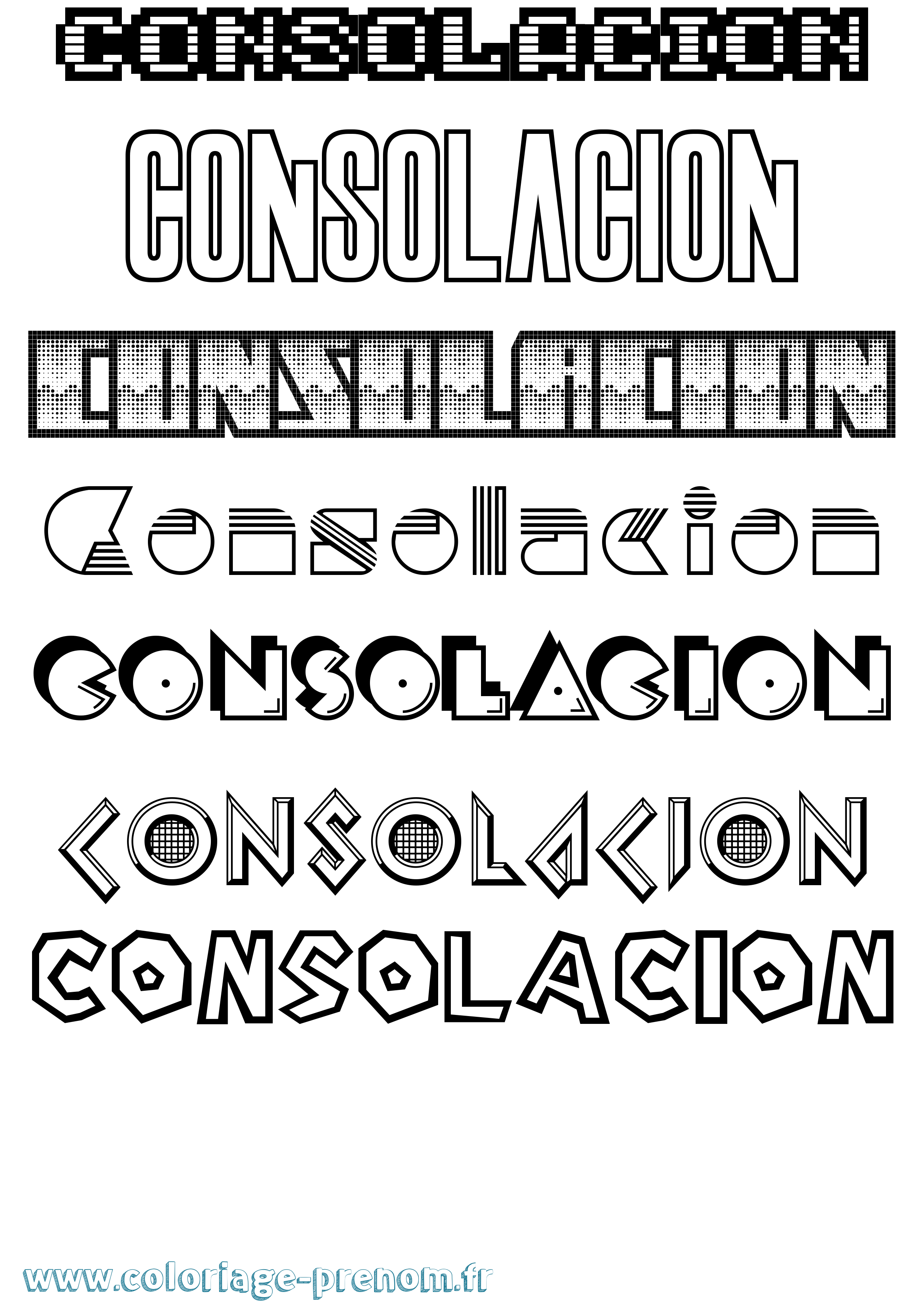 Coloriage Consolacion Jeux Vidéos Coloriage prénom Consolacion Jeux Vidéos