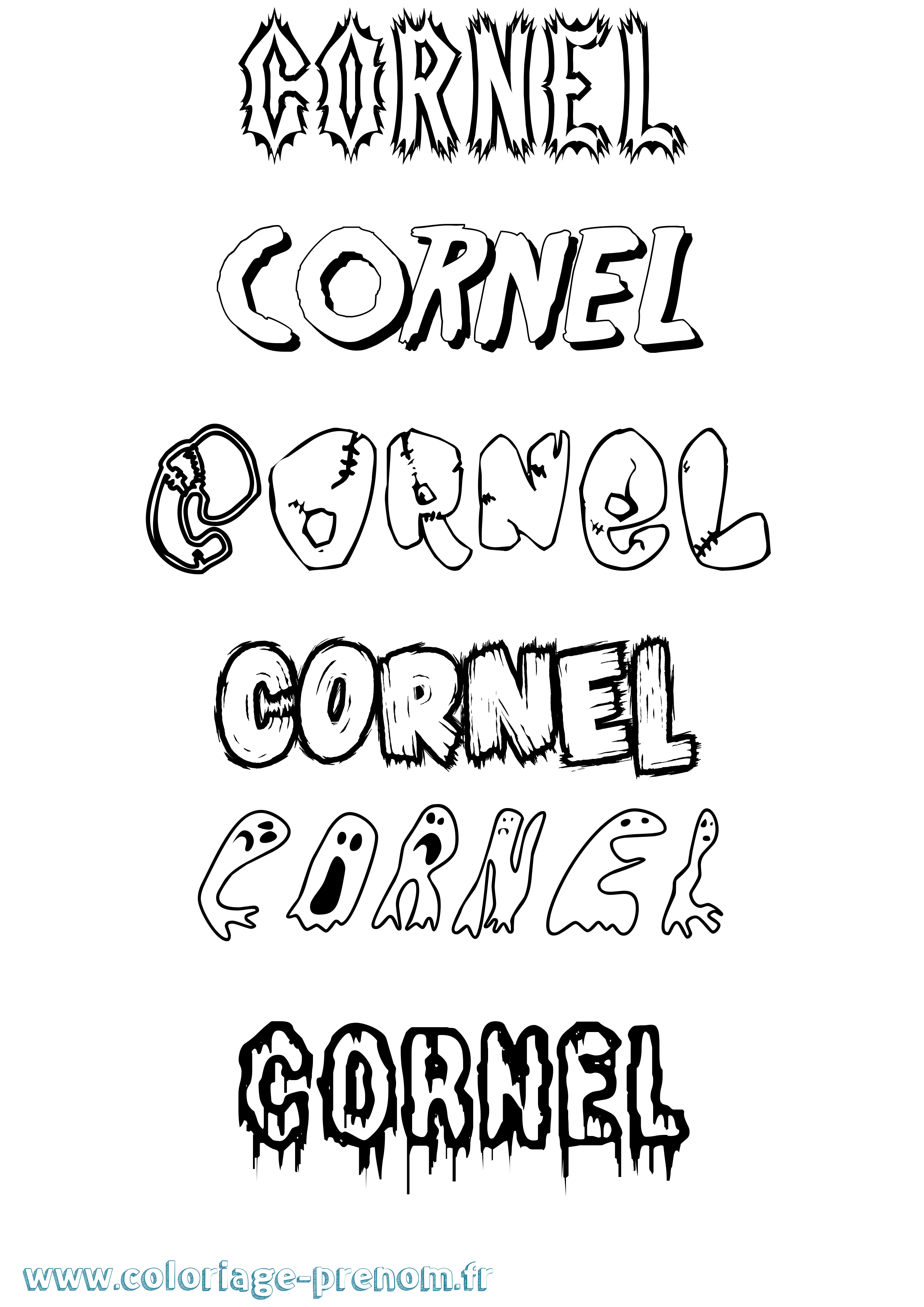 Coloriage Cornel Frisson Coloriage prénom Cornel Frisson