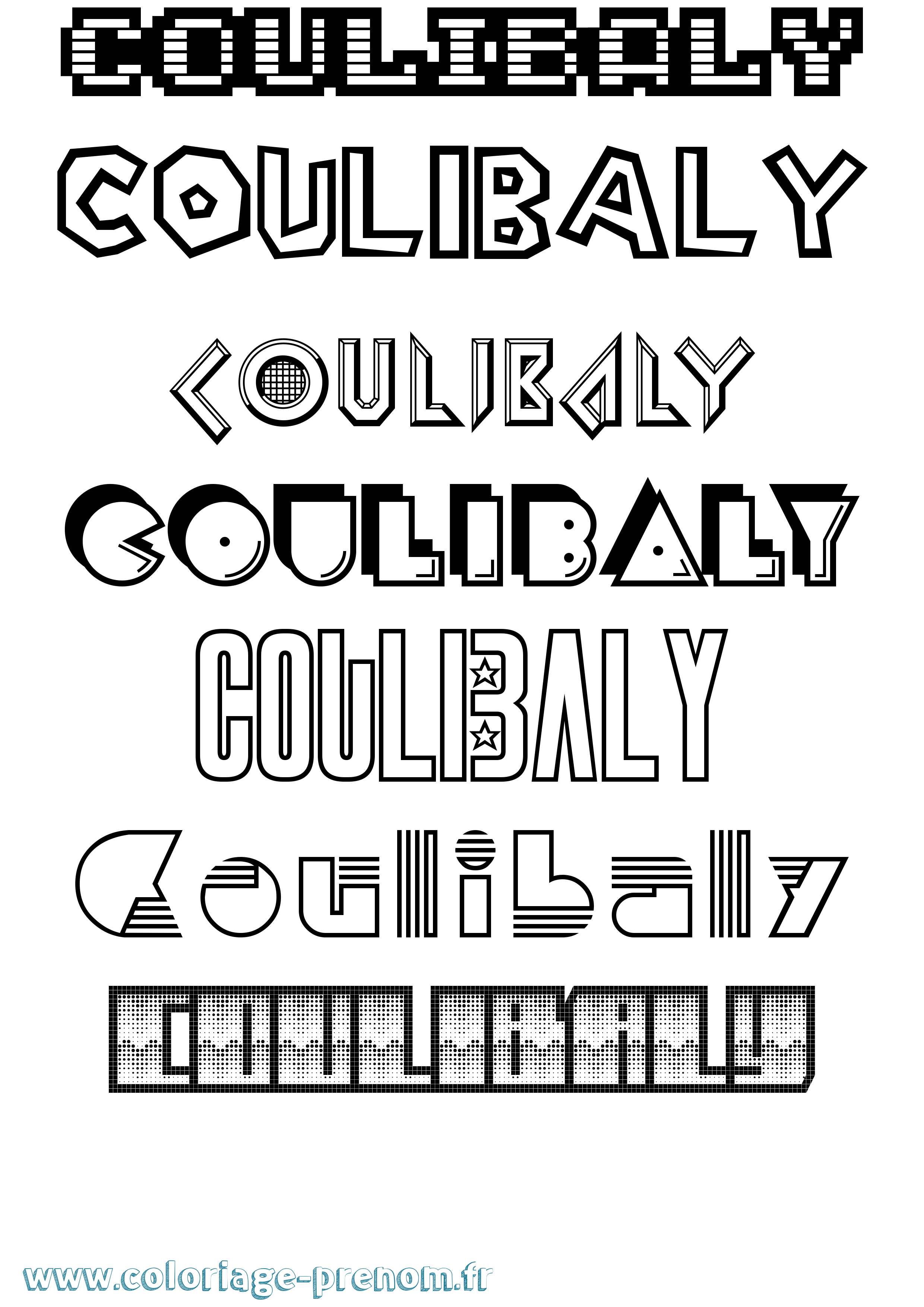 Coloriage Coulibaly Jeux Vidéos Coloriage prénom Coulibaly Jeux Vidéos