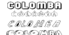Coloriage Colomba