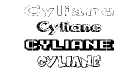 Coloriage Cyliane