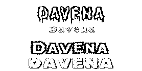 Coloriage Davena