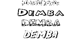 Coloriage Demba