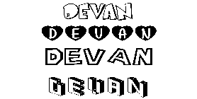 Coloriage Devan