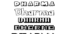 Coloriage Dharma