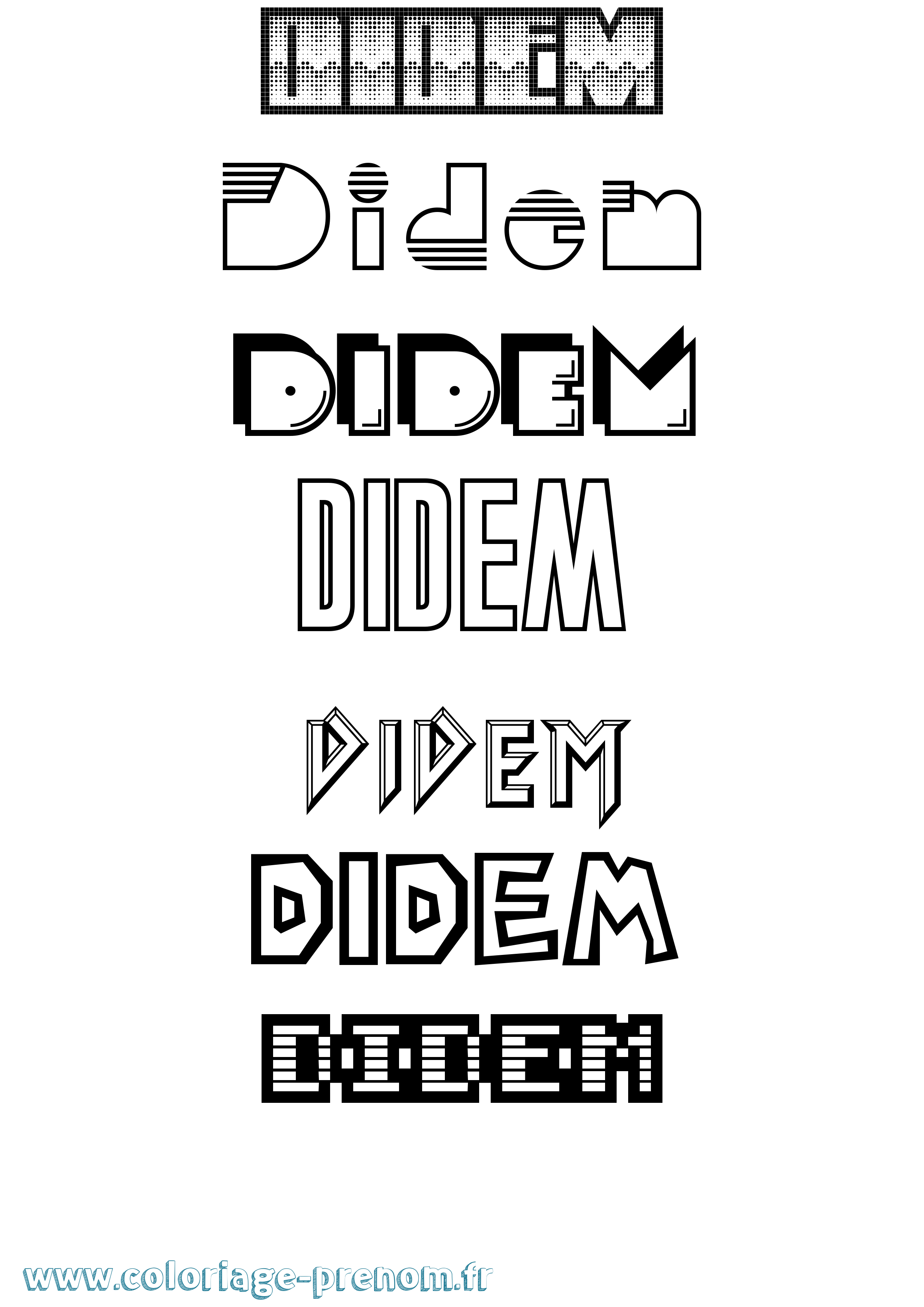 Coloriage Didem Jeux Vidéos Coloriage prénom Didem Jeux Vidéos