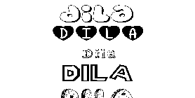 Coloriage Dila
