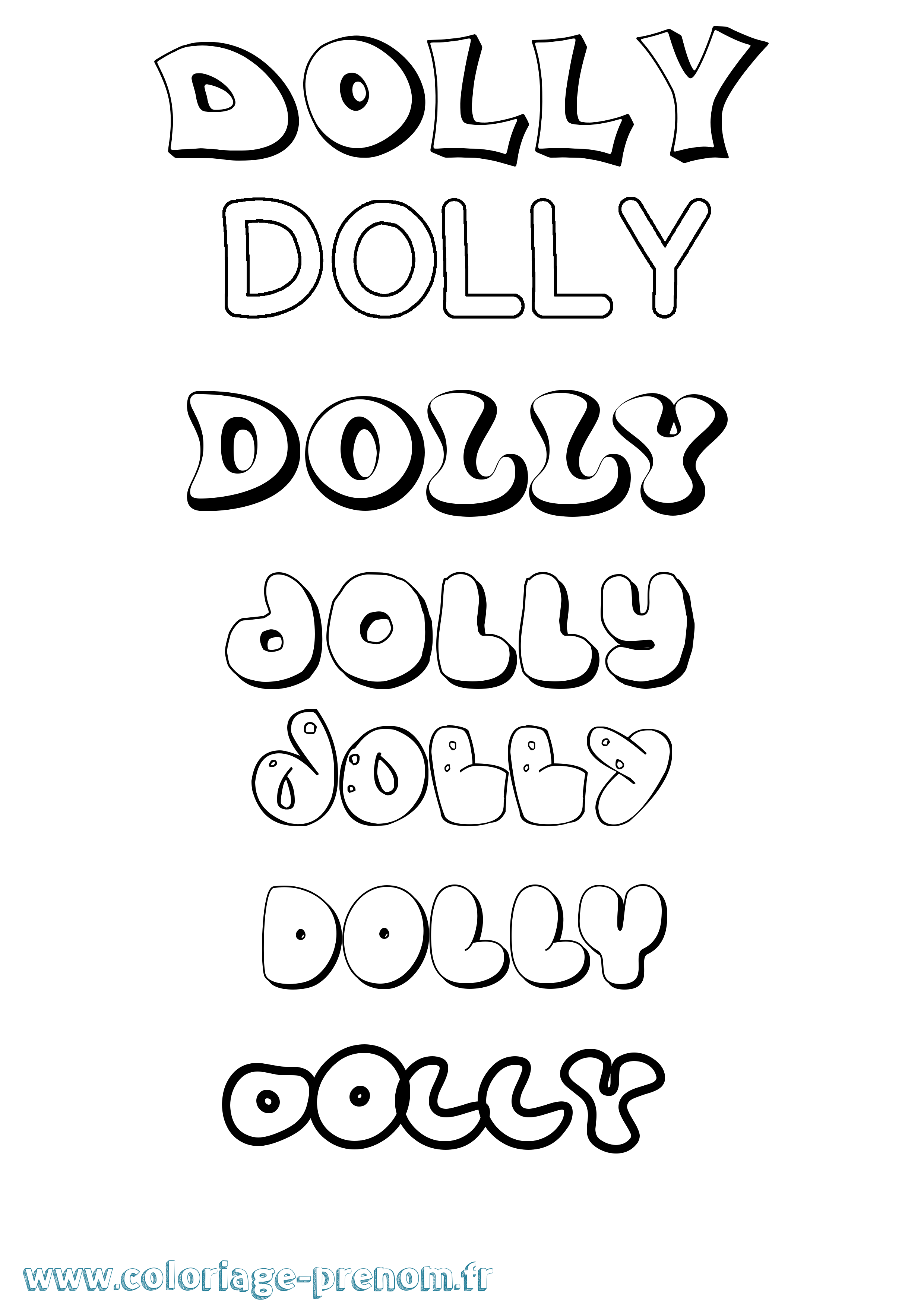 Coloriage Dolly Bubble Coloriage prénom Dolly Bubble