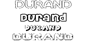 Coloriage Durand