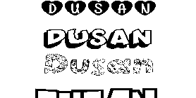 Coloriage Dusan