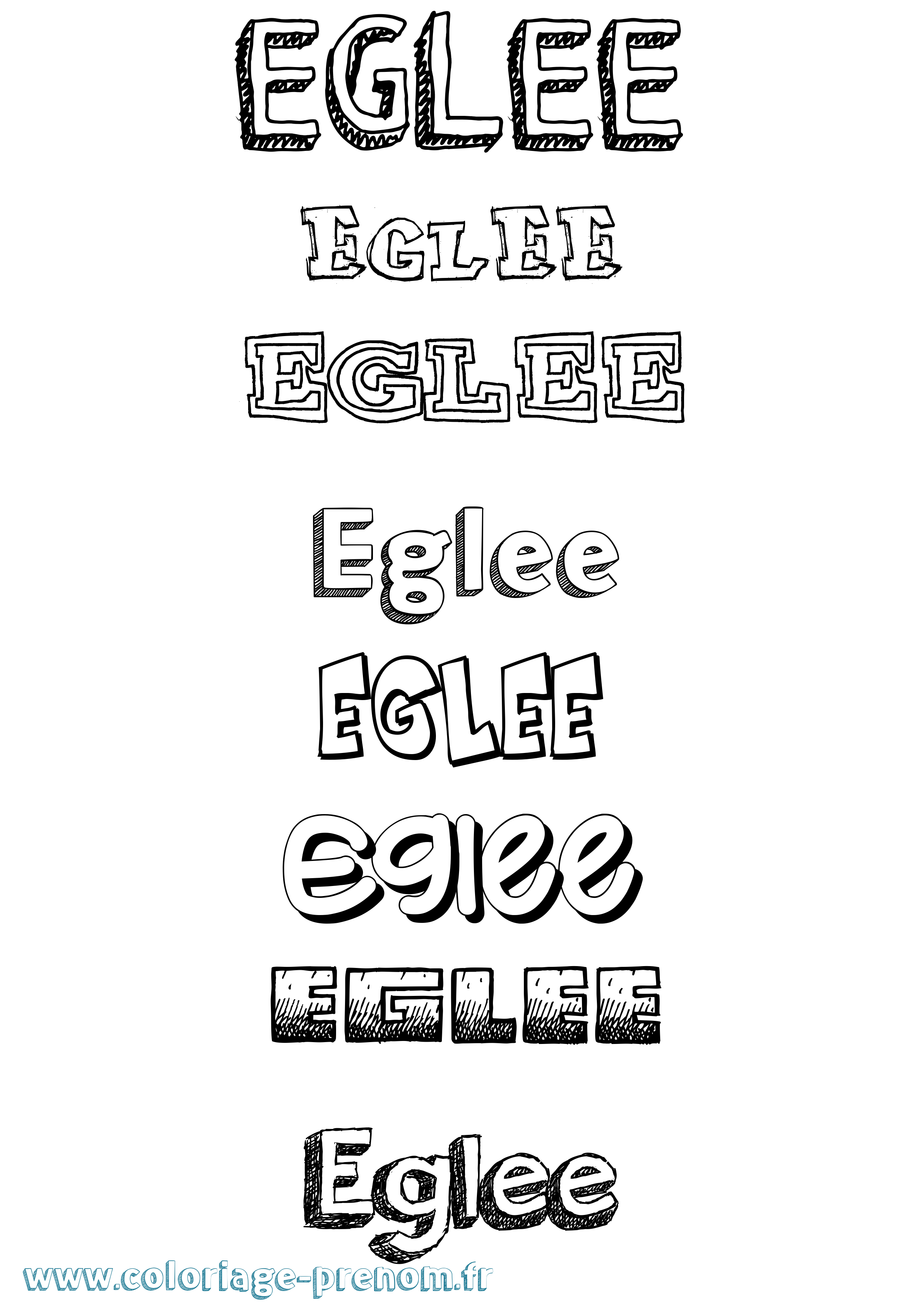 Coloriage Eglee Dessiné Coloriage prénom Eglee Dessiné