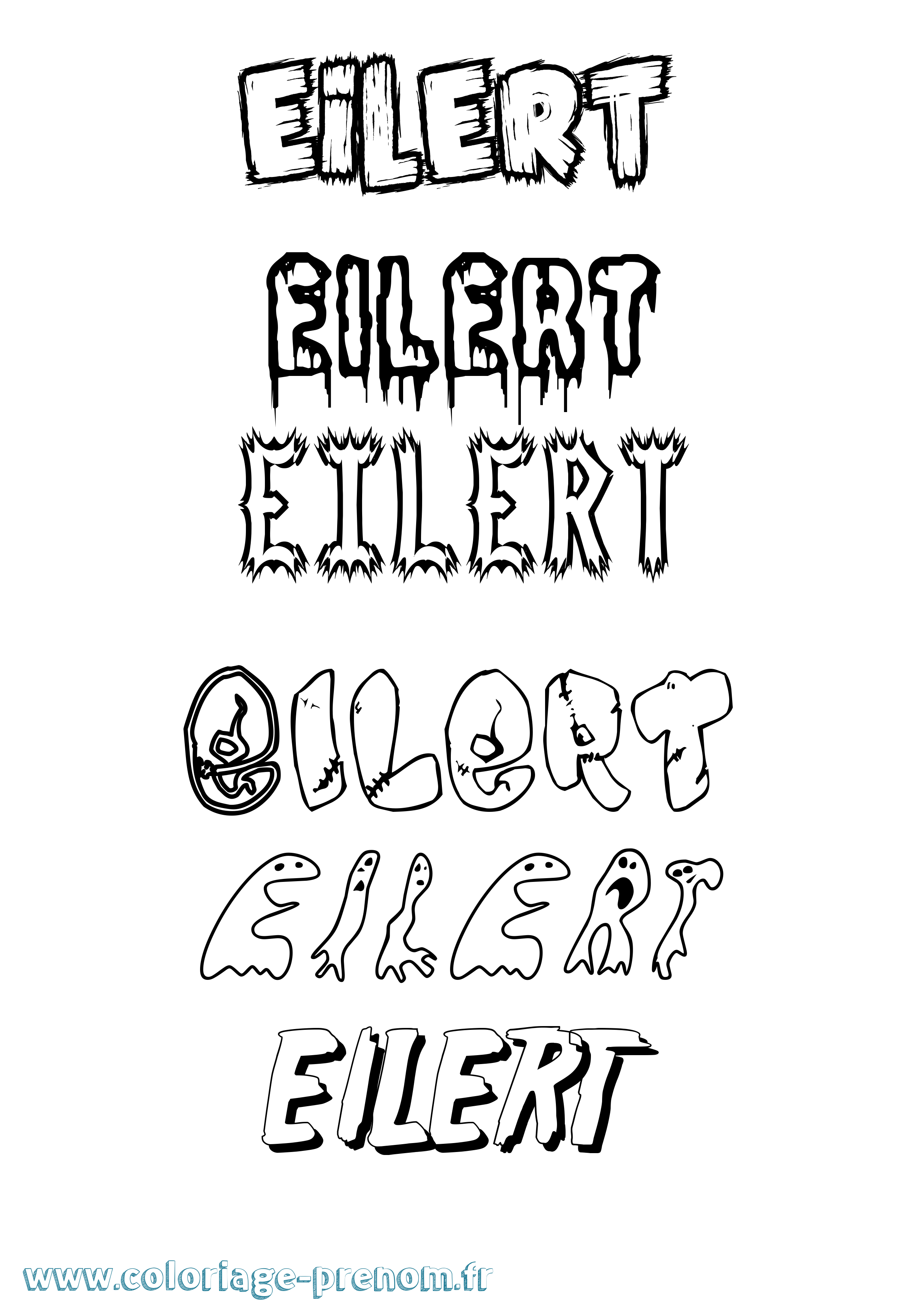 Coloriage Eilert Frisson Coloriage prénom Eilert Frisson