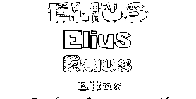Coloriage Elius