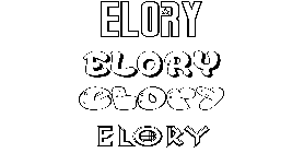 Coloriage Elory