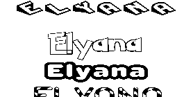 Coloriage Elyana