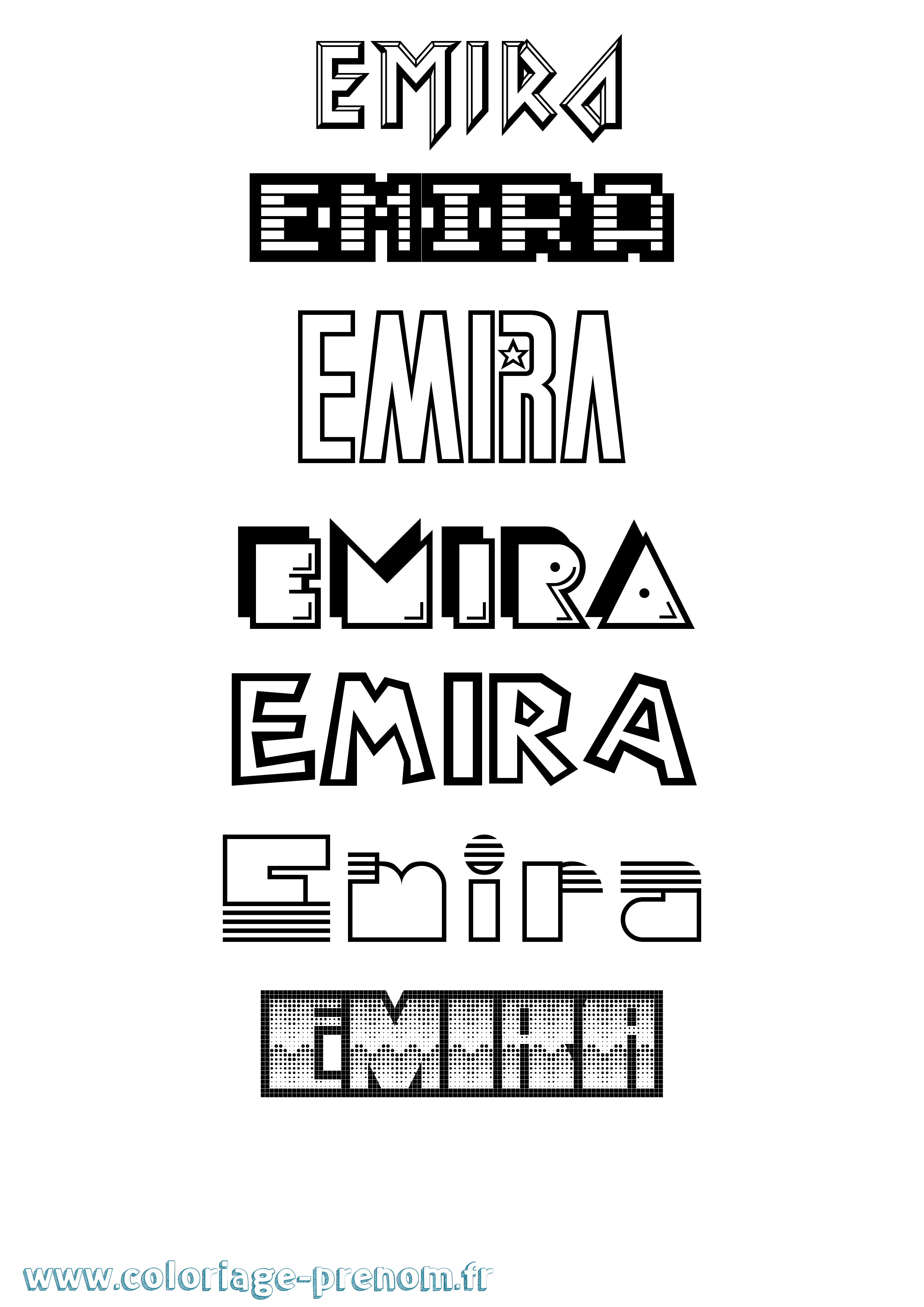 Coloriage Emira Jeux Vidéos Coloriage prénom Emira Jeux Vidéos