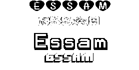 Coloriage Essam
