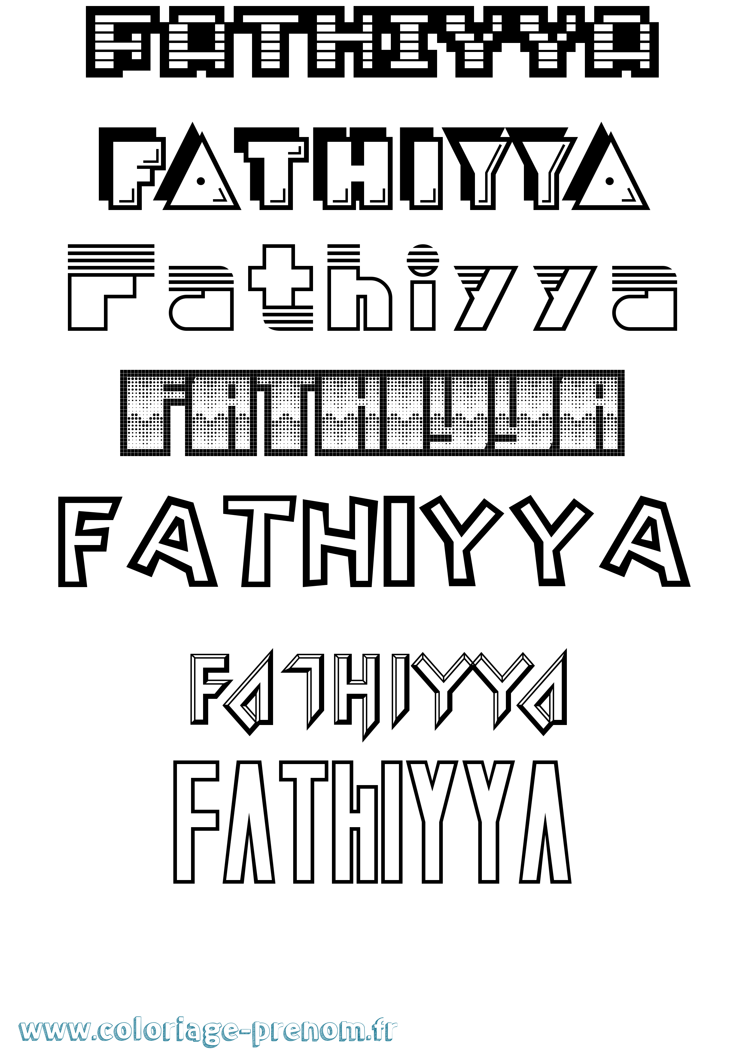 Coloriage Fathiyya Jeux Vidéos Coloriage prénom Fathiyya Jeux Vidéos