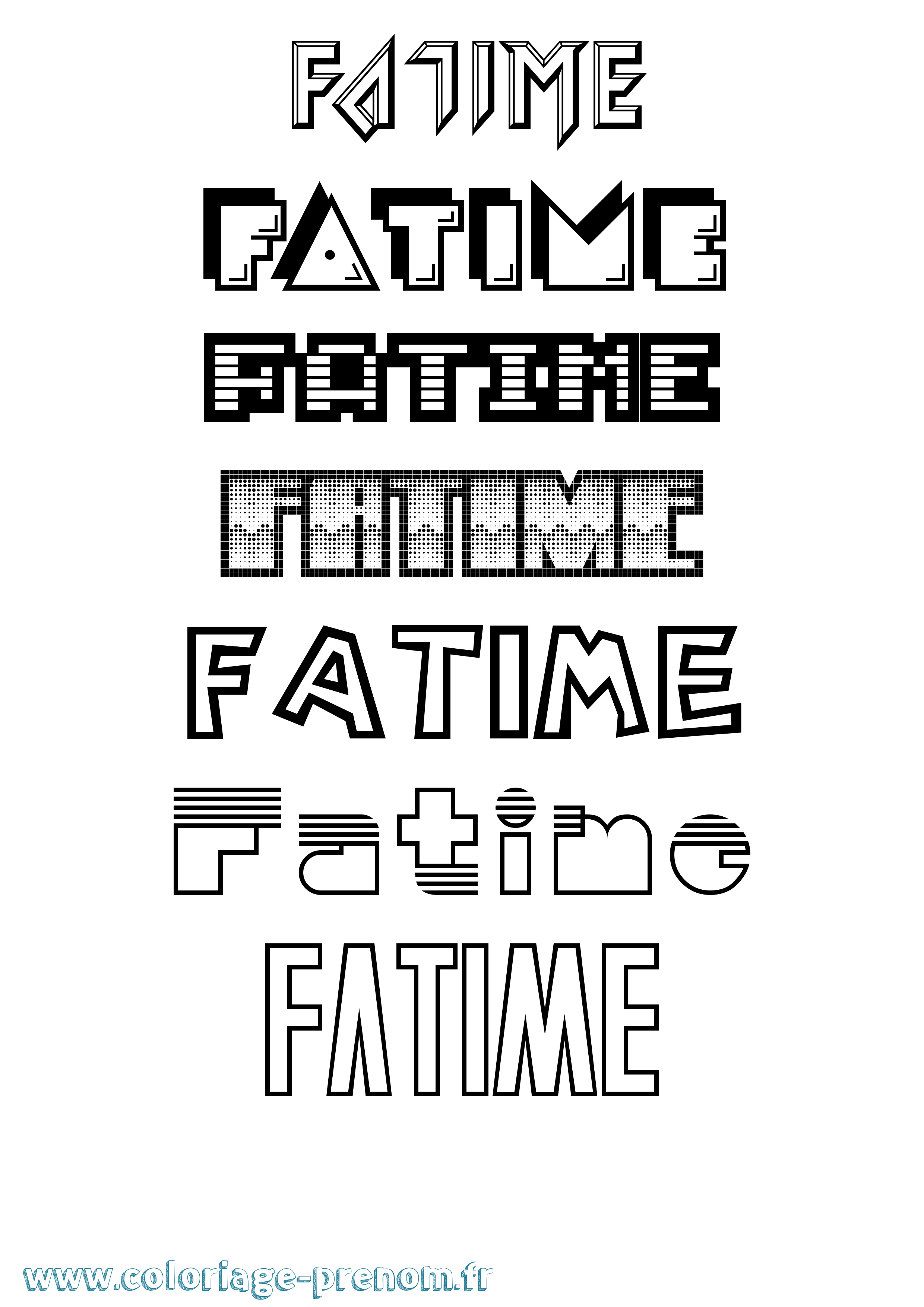 Coloriage Fatime Jeux Vidéos Coloriage prénom Fatime Jeux Vidéos
