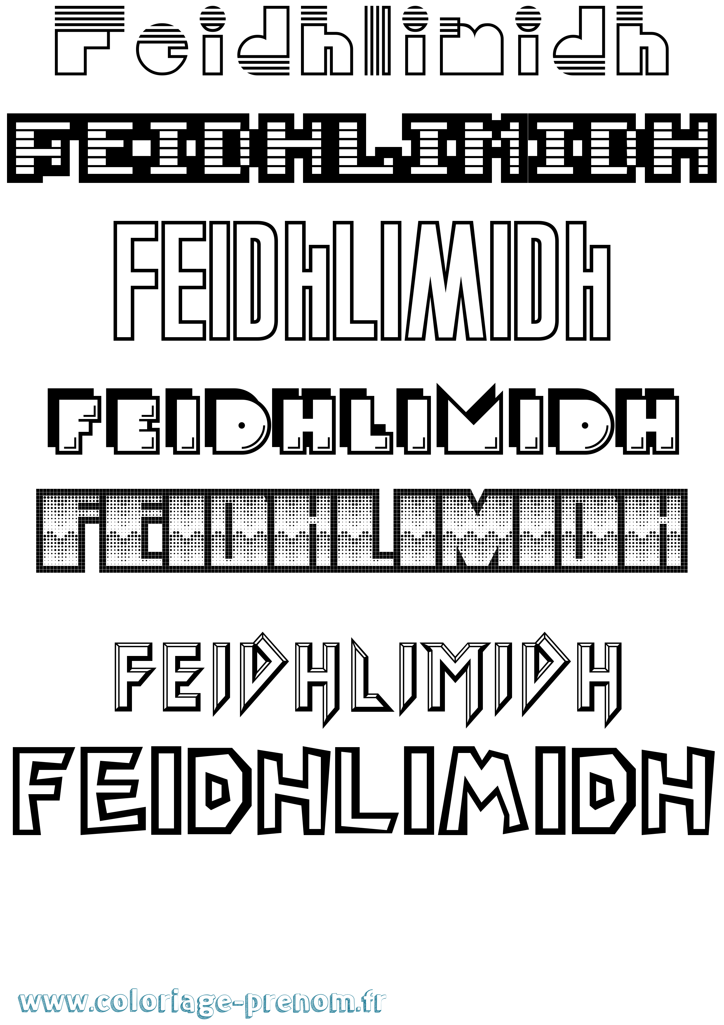 Coloriage Feidhlimidh Jeux Vidéos Coloriage prénom Feidhlimidh Jeux Vidéos