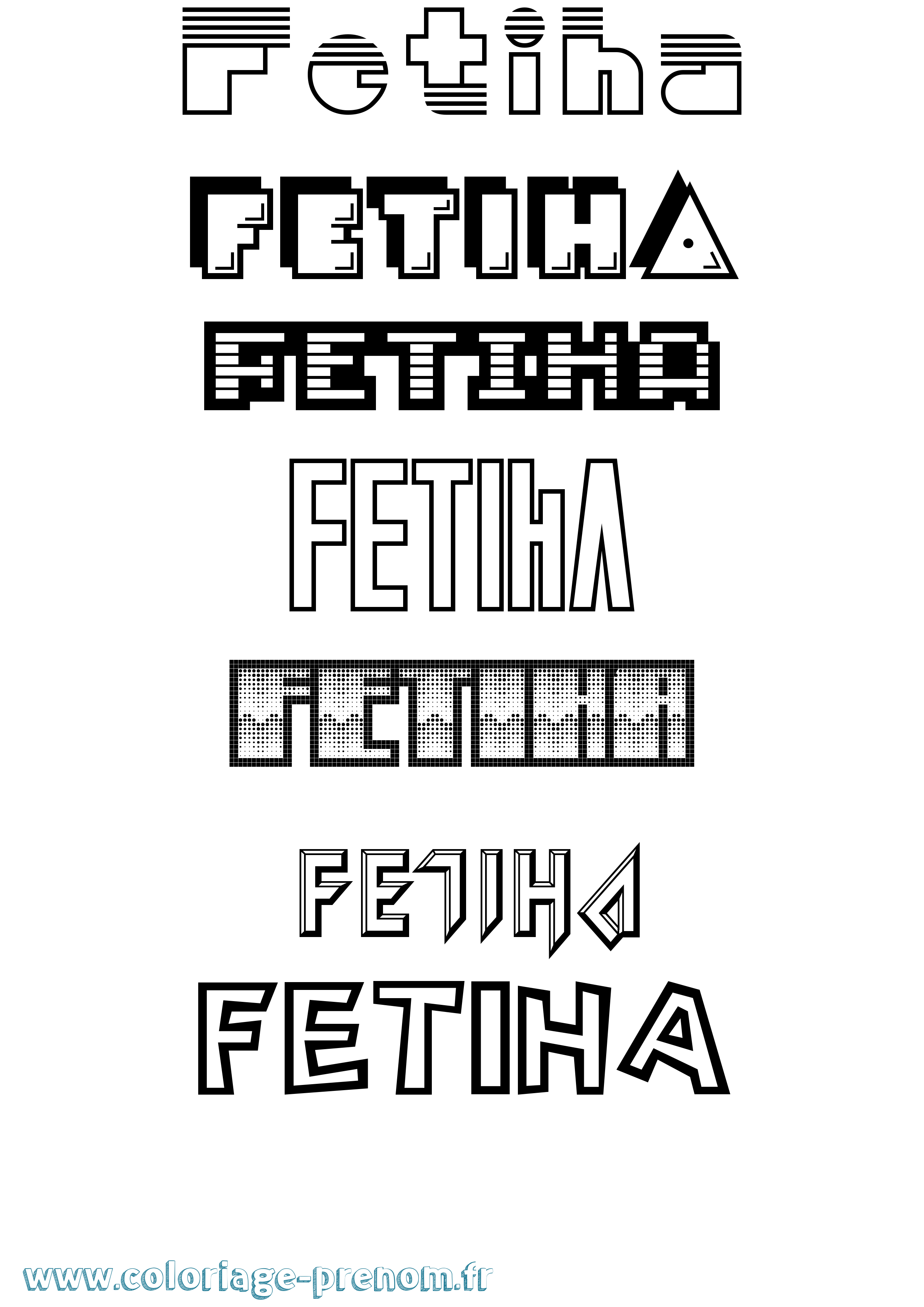 Coloriage Fetiha Jeux Vidéos Coloriage prénom Fetiha Jeux Vidéos