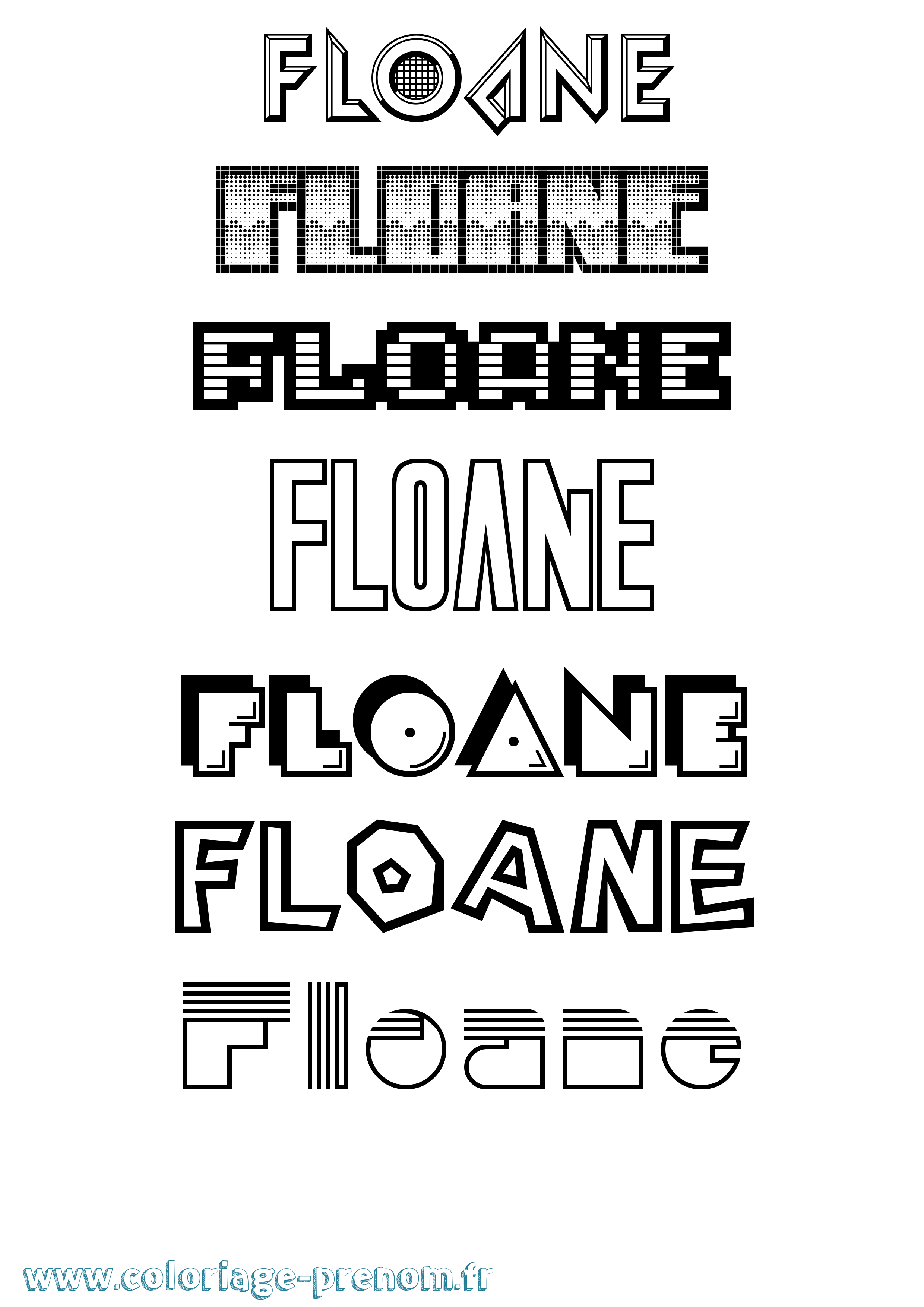 Coloriage Floane Jeux Vidéos Coloriage prénom Floane Jeux Vidéos