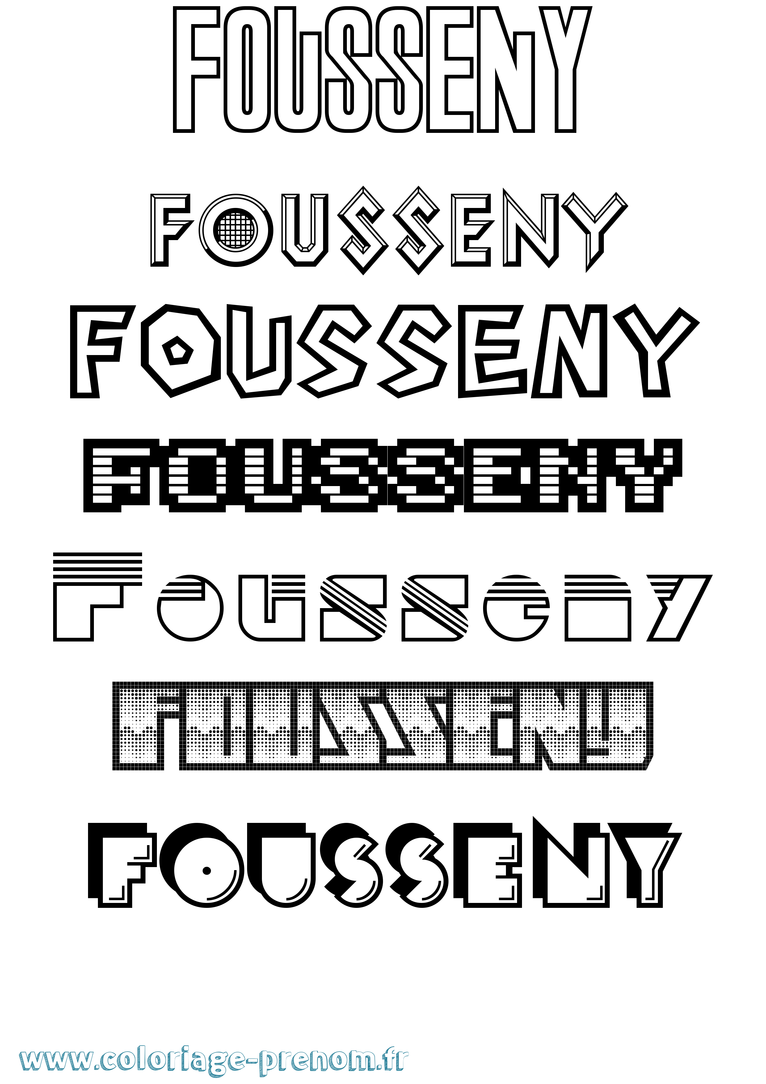 Coloriage Fousseny Jeux Vidéos Coloriage prénom Fousseny Jeux Vidéos