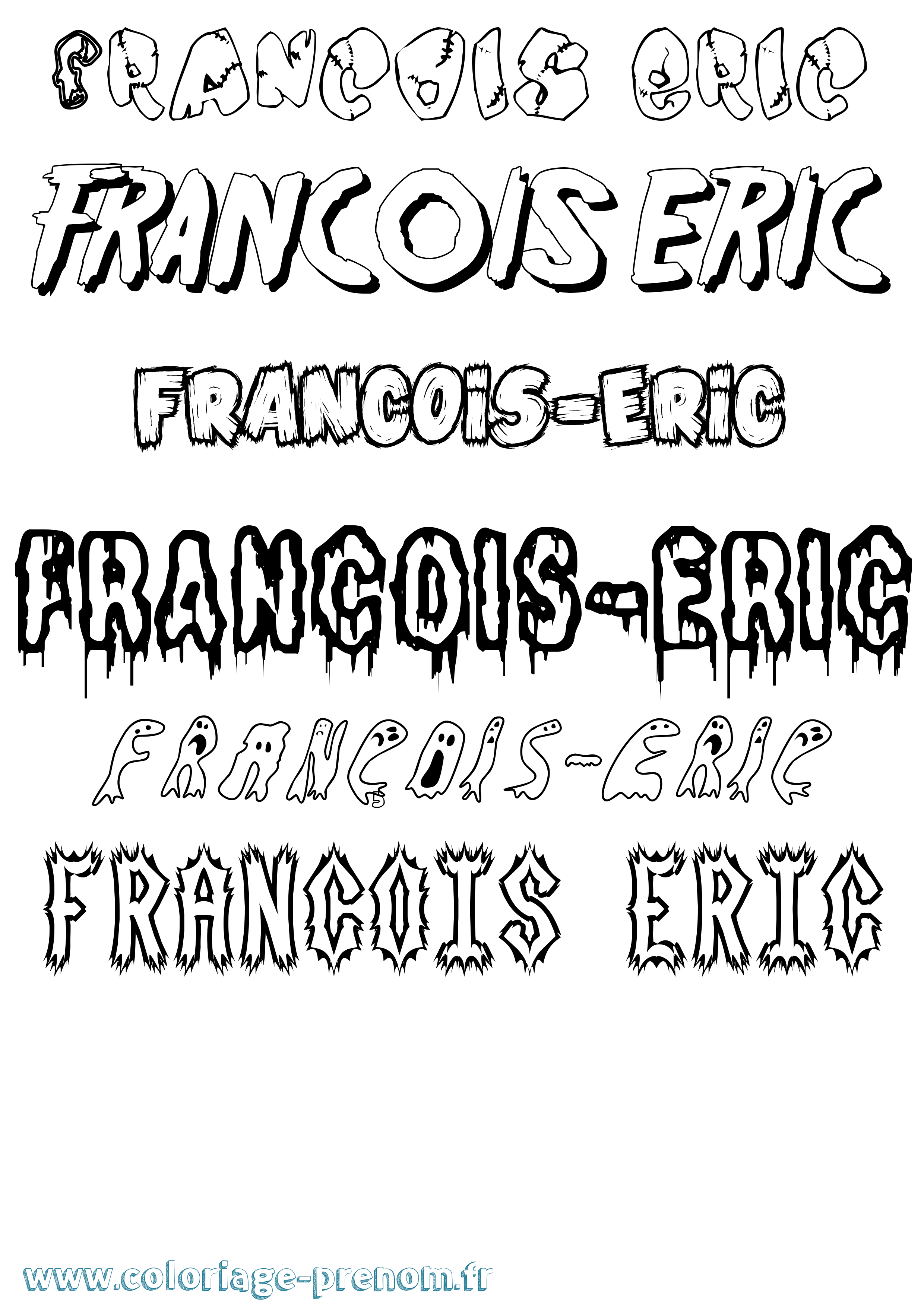 Coloriage François-Eric Frisson Coloriage prénom François-Eric Frisson