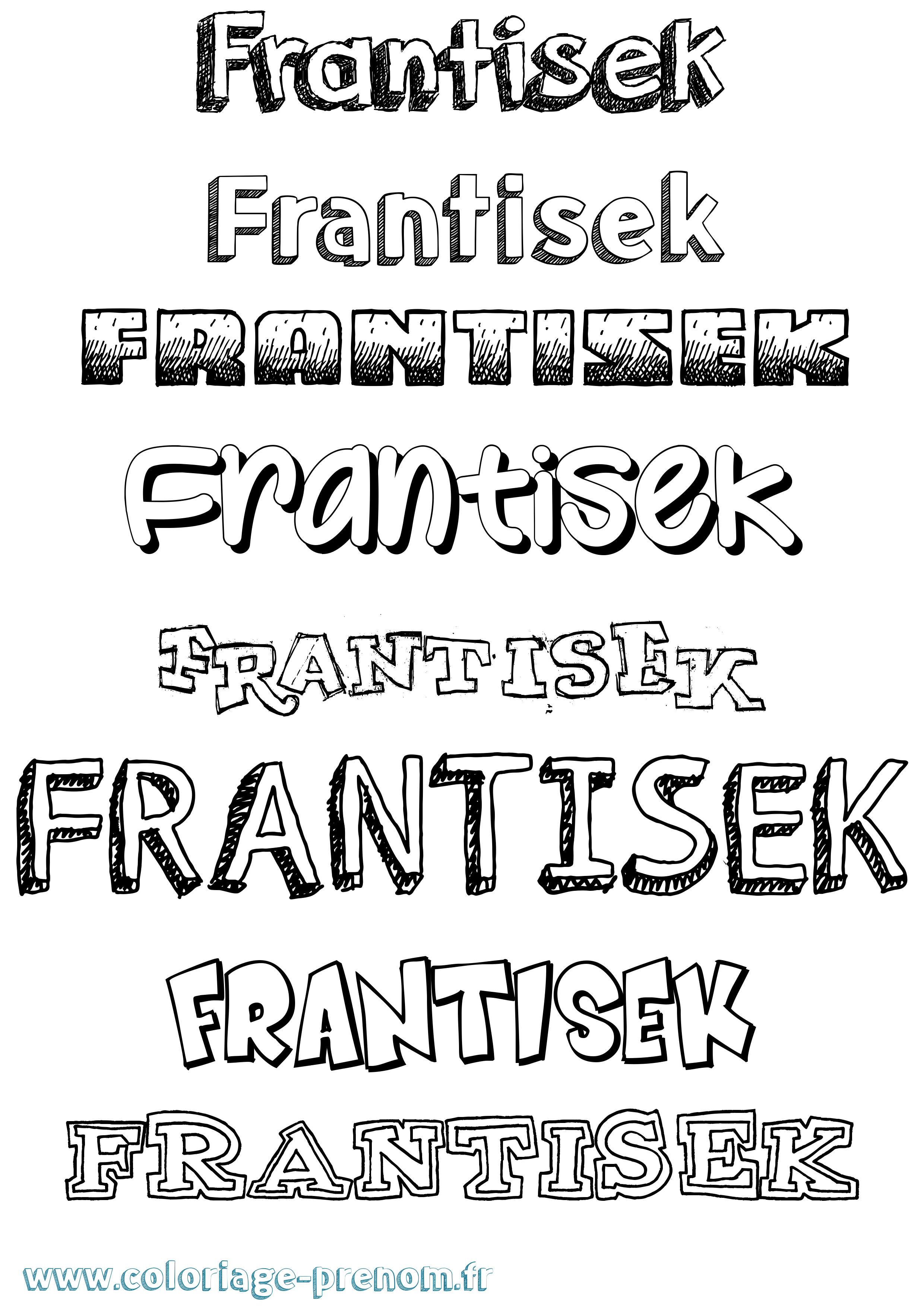 Coloriage Frantisek Dessiné Coloriage prénom Frantisek Dessiné