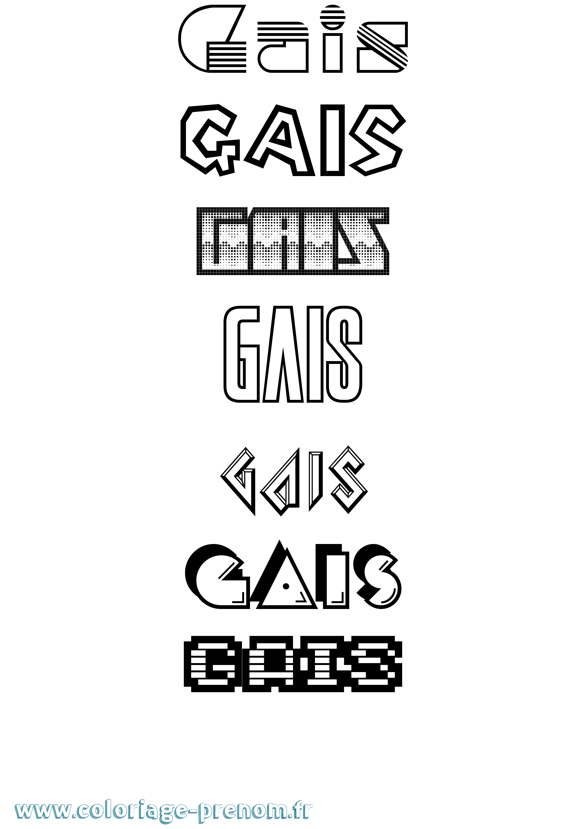 Coloriage Gais Jeux Vidéos Coloriage prénom Gais Jeux Vidéos