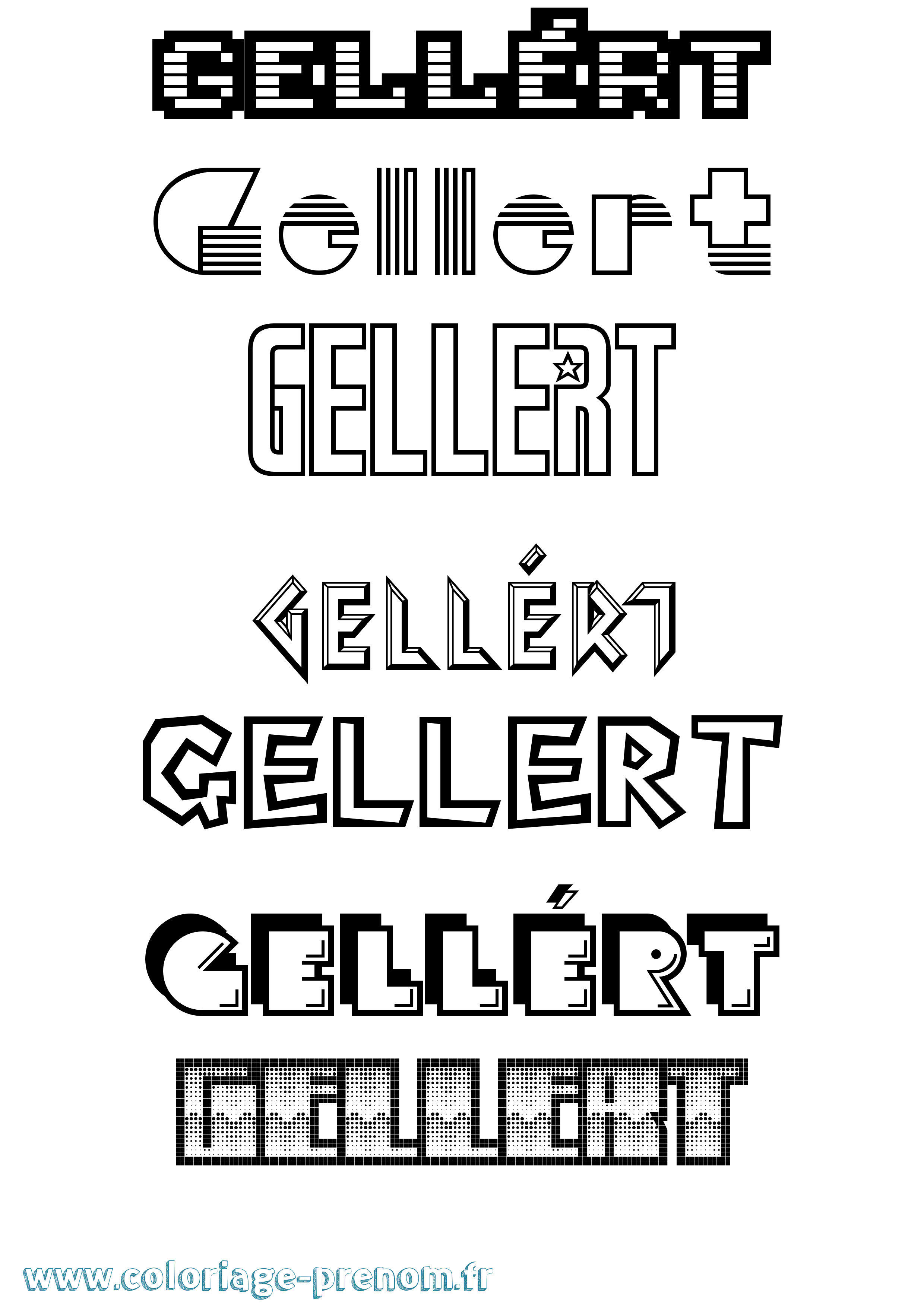 Coloriage Gellért Jeux Vidéos Coloriage prénom Gellért Jeux Vidéos