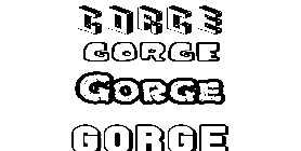 Coloriage Gorge