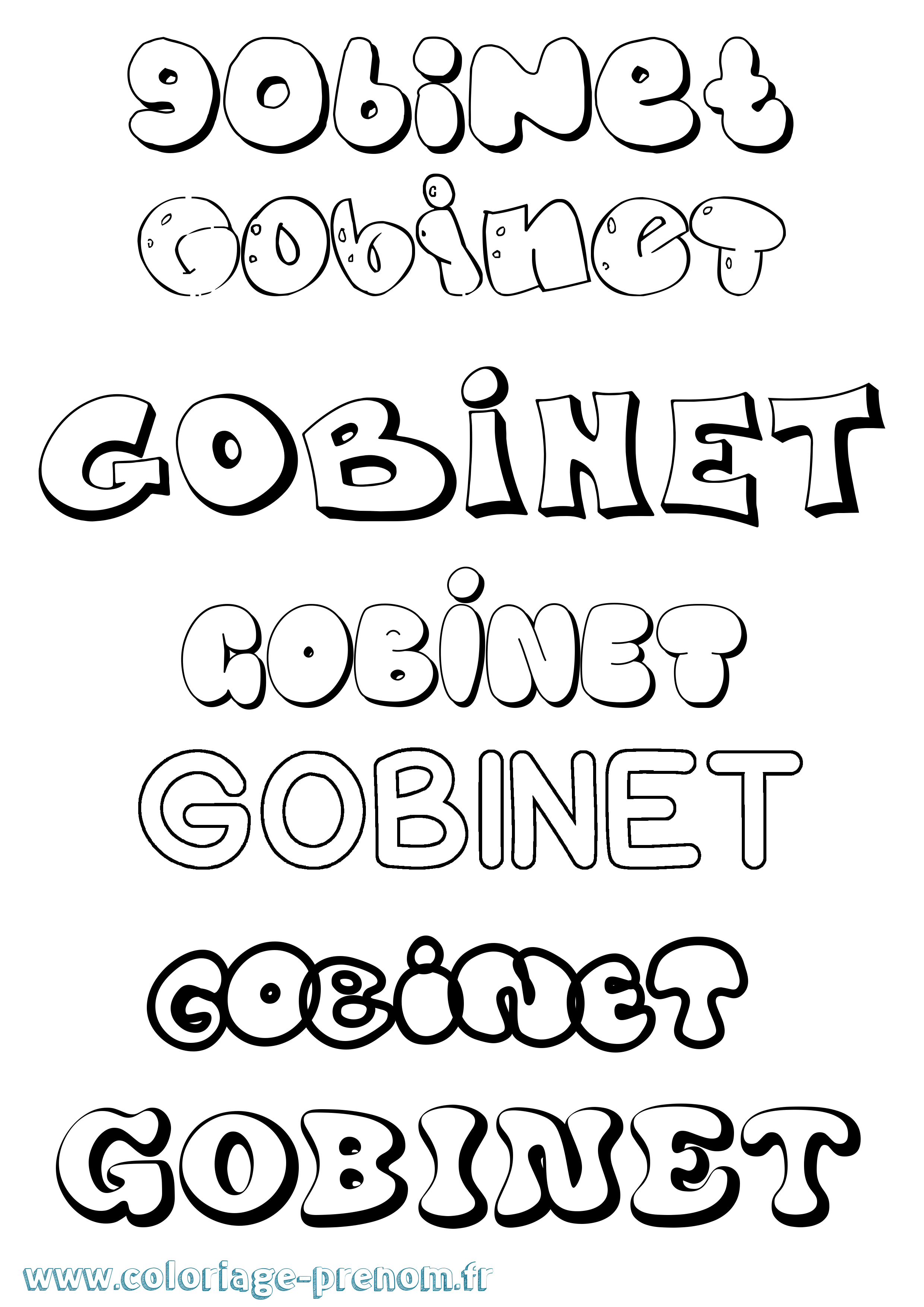 Coloriage Gobinet Bubble Coloriage prénom Gobinet Bubble