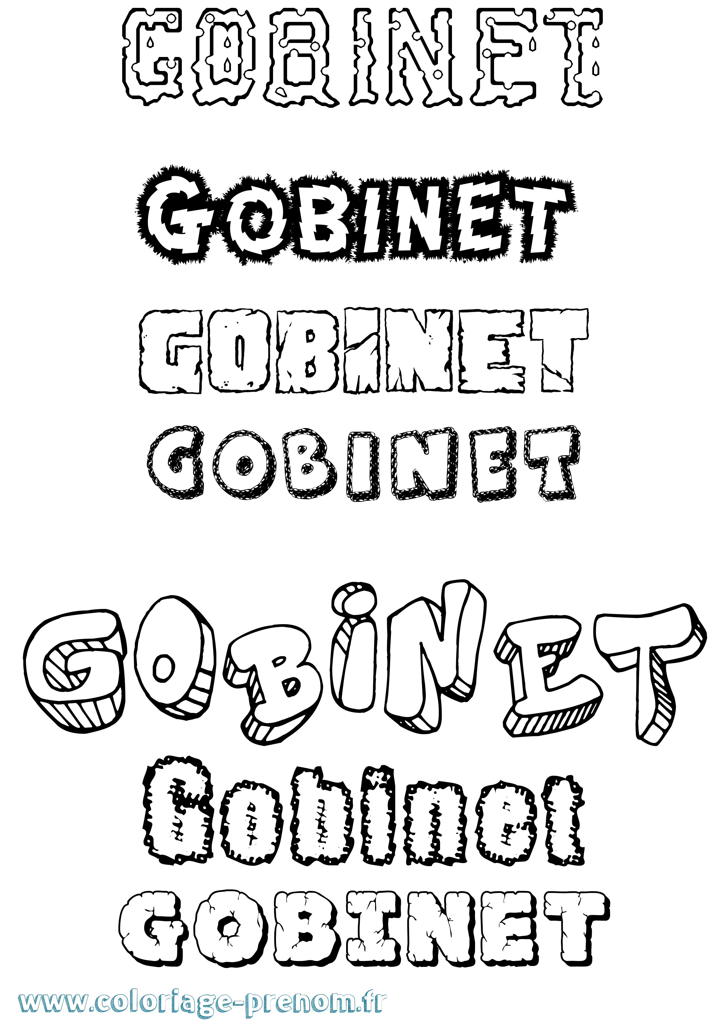 Coloriage Gobinet Destructuré Coloriage prénom Gobinet Destructuré
