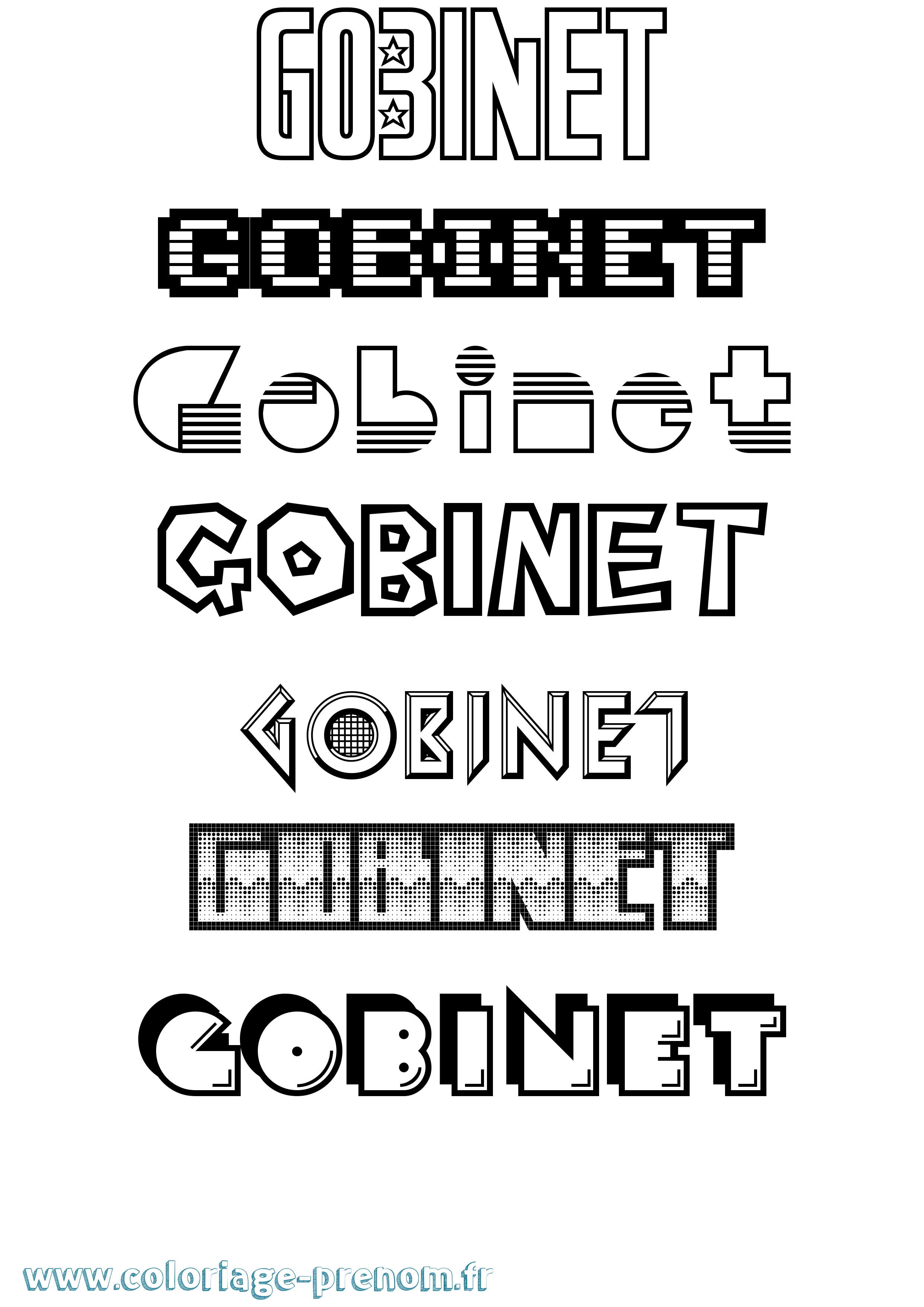 Coloriage Gobinet Jeux Vidéos Coloriage prénom Gobinet Jeux Vidéos