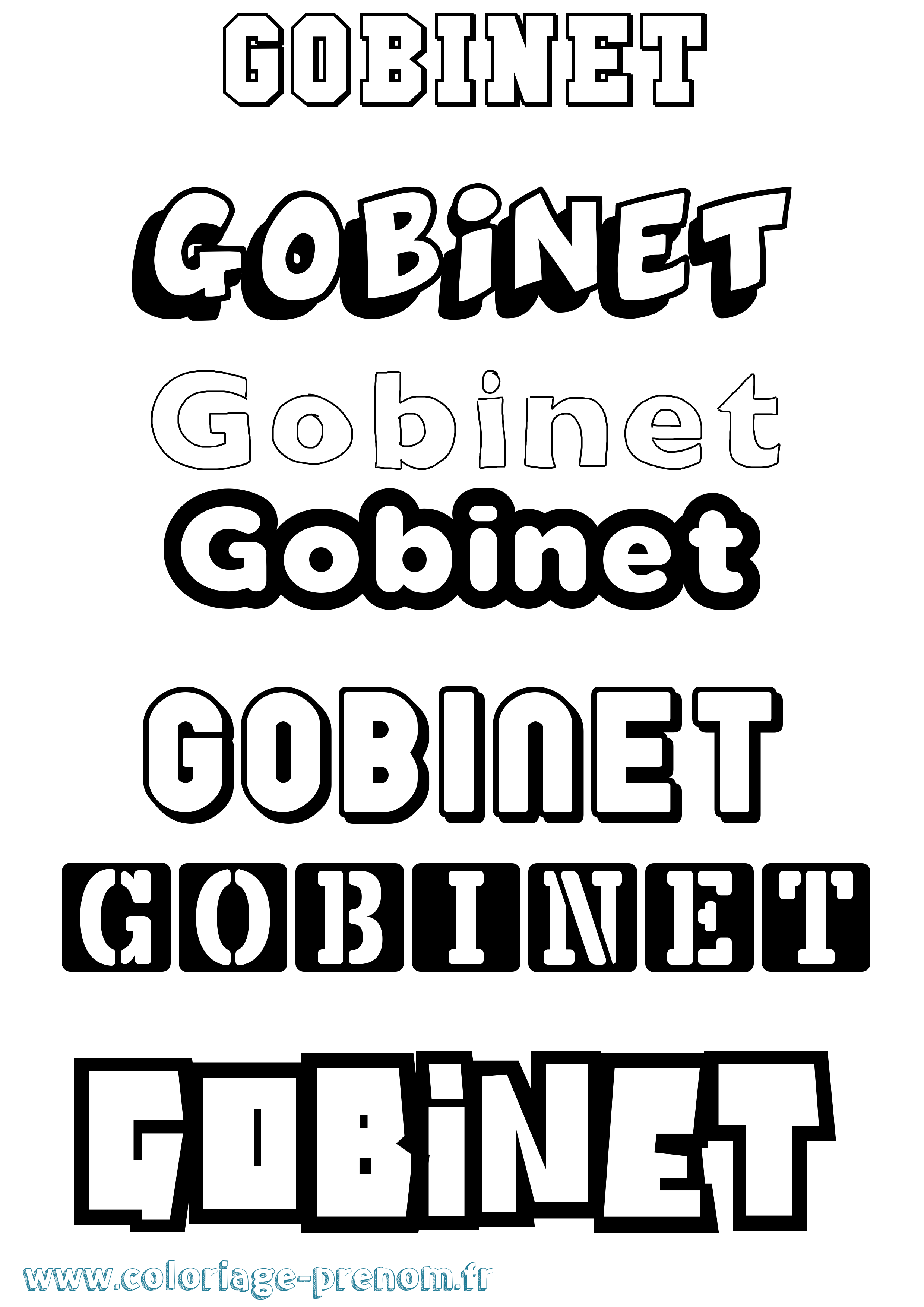 Coloriage Gobinet Simple Coloriage prénom Gobinet Simple