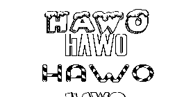 Coloriage Hawo