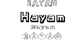 Coloriage Hayam