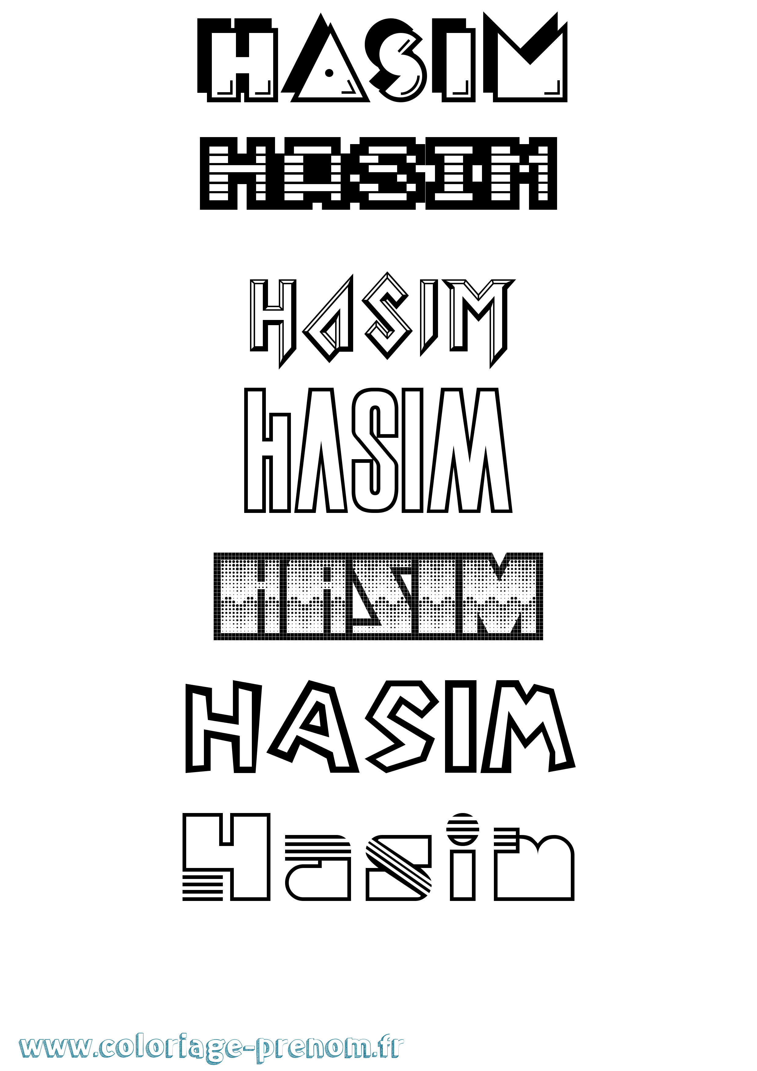 Coloriage Hasim Jeux Vidéos Coloriage prénom Hasim Jeux Vidéos