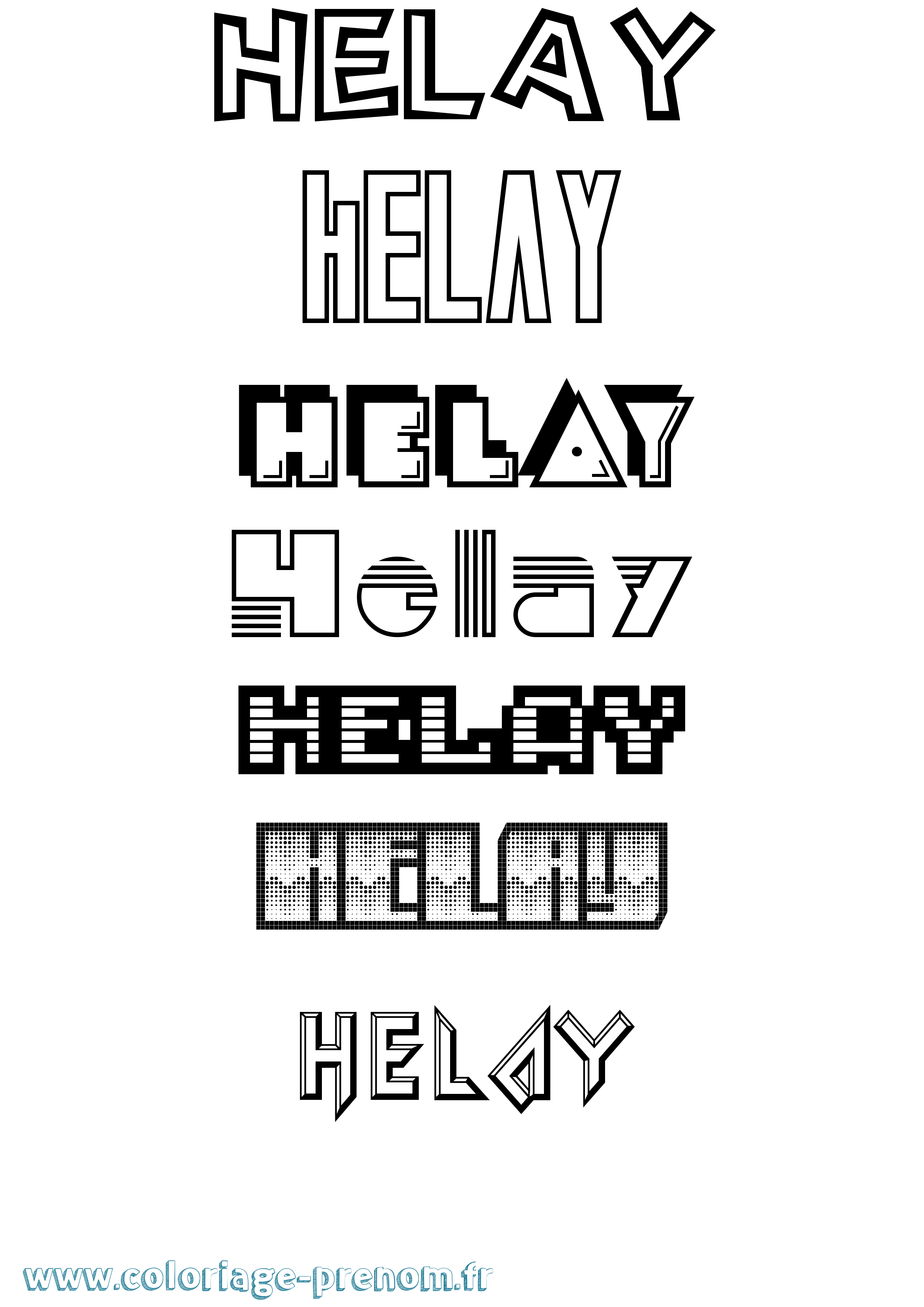 Coloriage Helay Jeux Vidéos Coloriage prénom Helay Jeux Vidéos