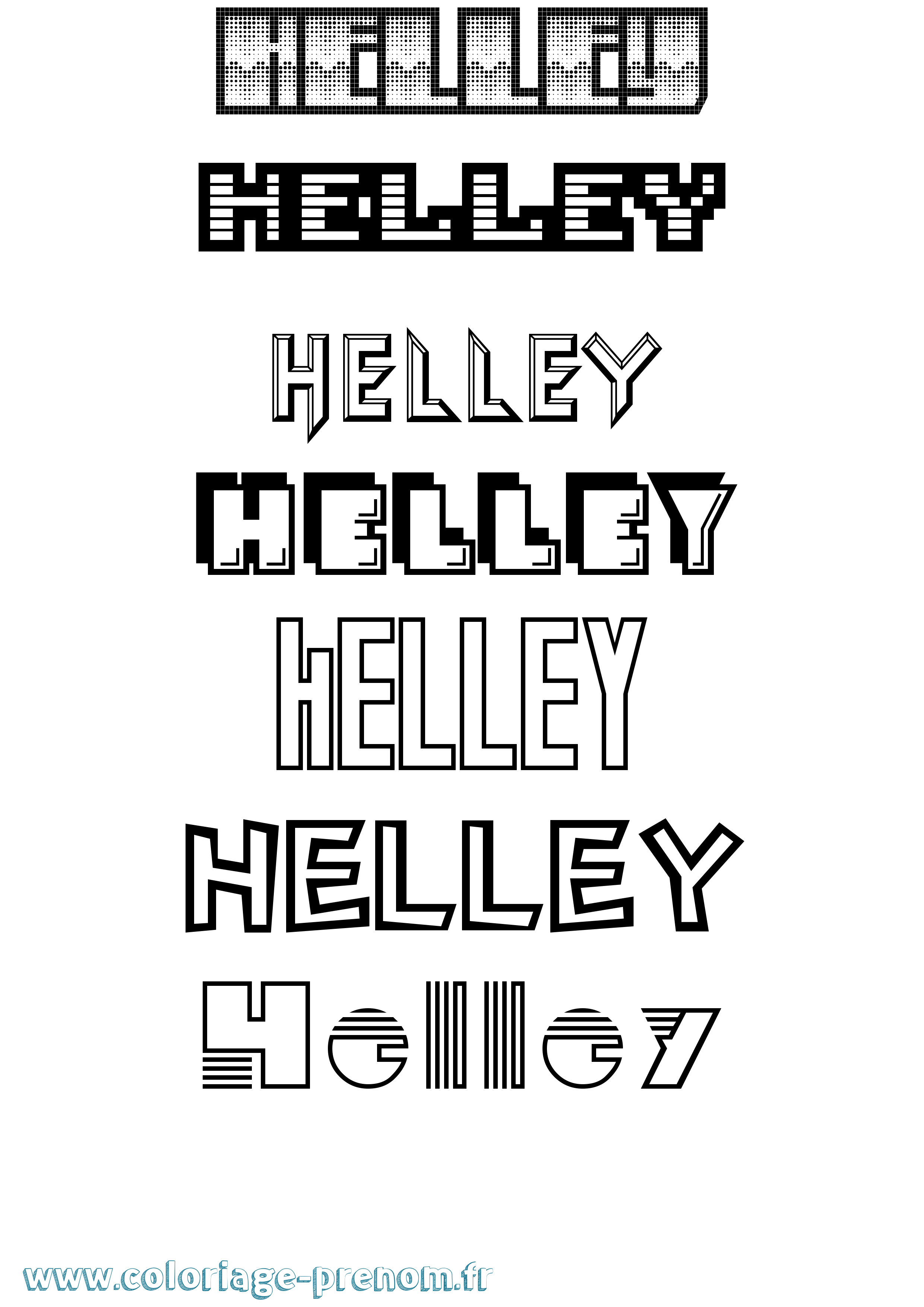 Coloriage Helley Jeux Vidéos Coloriage prénom Helley Jeux Vidéos