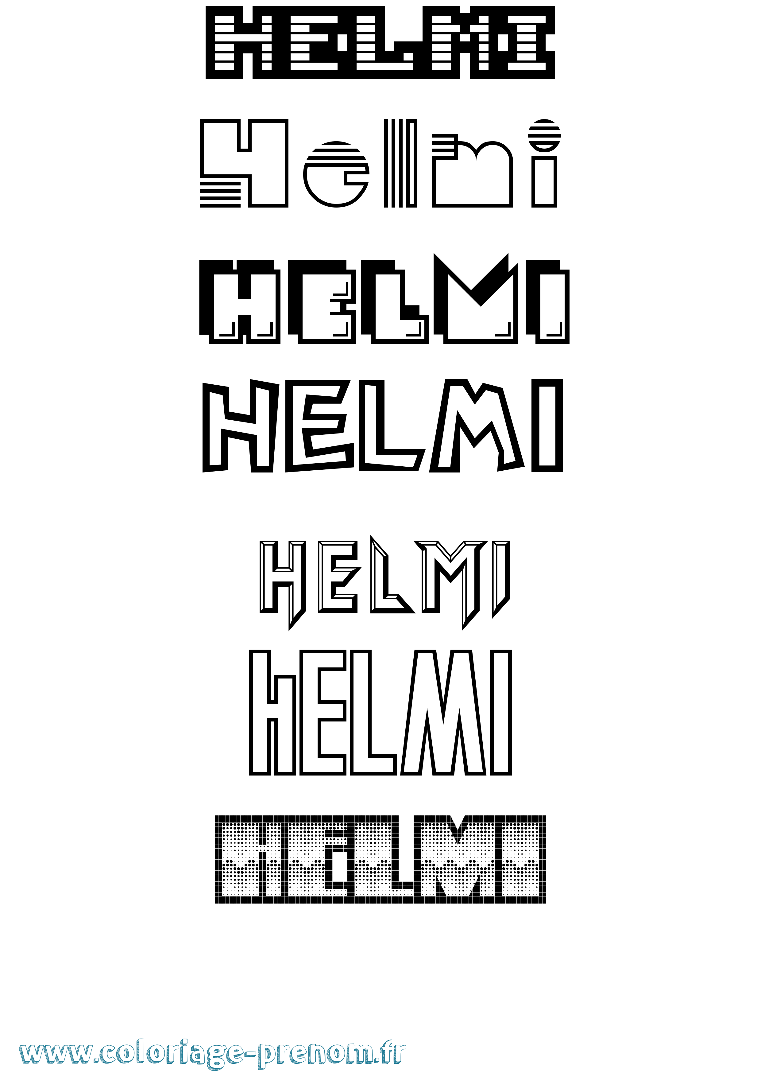 Coloriage Helmi Jeux Vidéos Coloriage prénom Helmi Jeux Vidéos