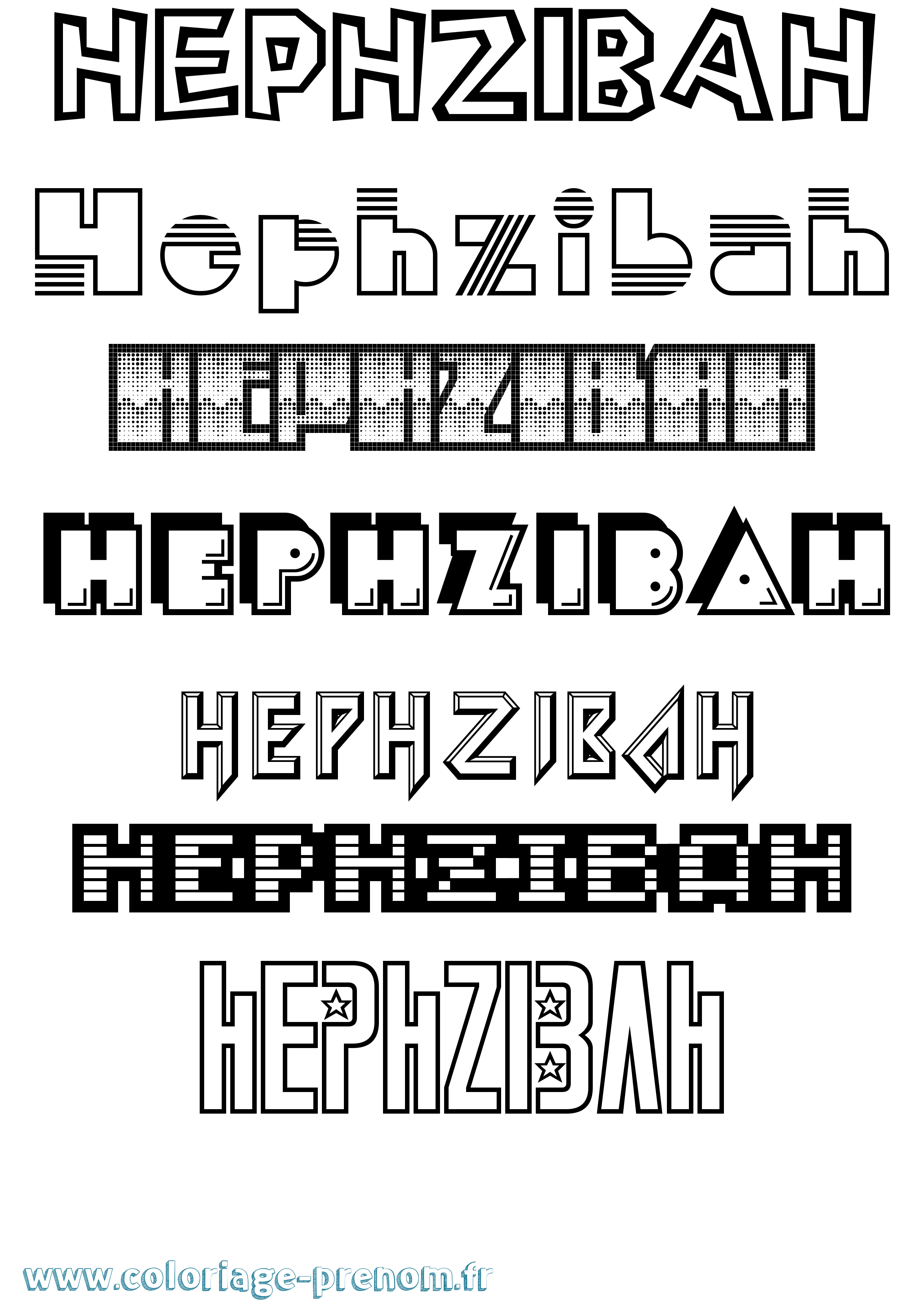 Coloriage Hephzibah Jeux Vidéos Coloriage prénom Hephzibah Jeux Vidéos