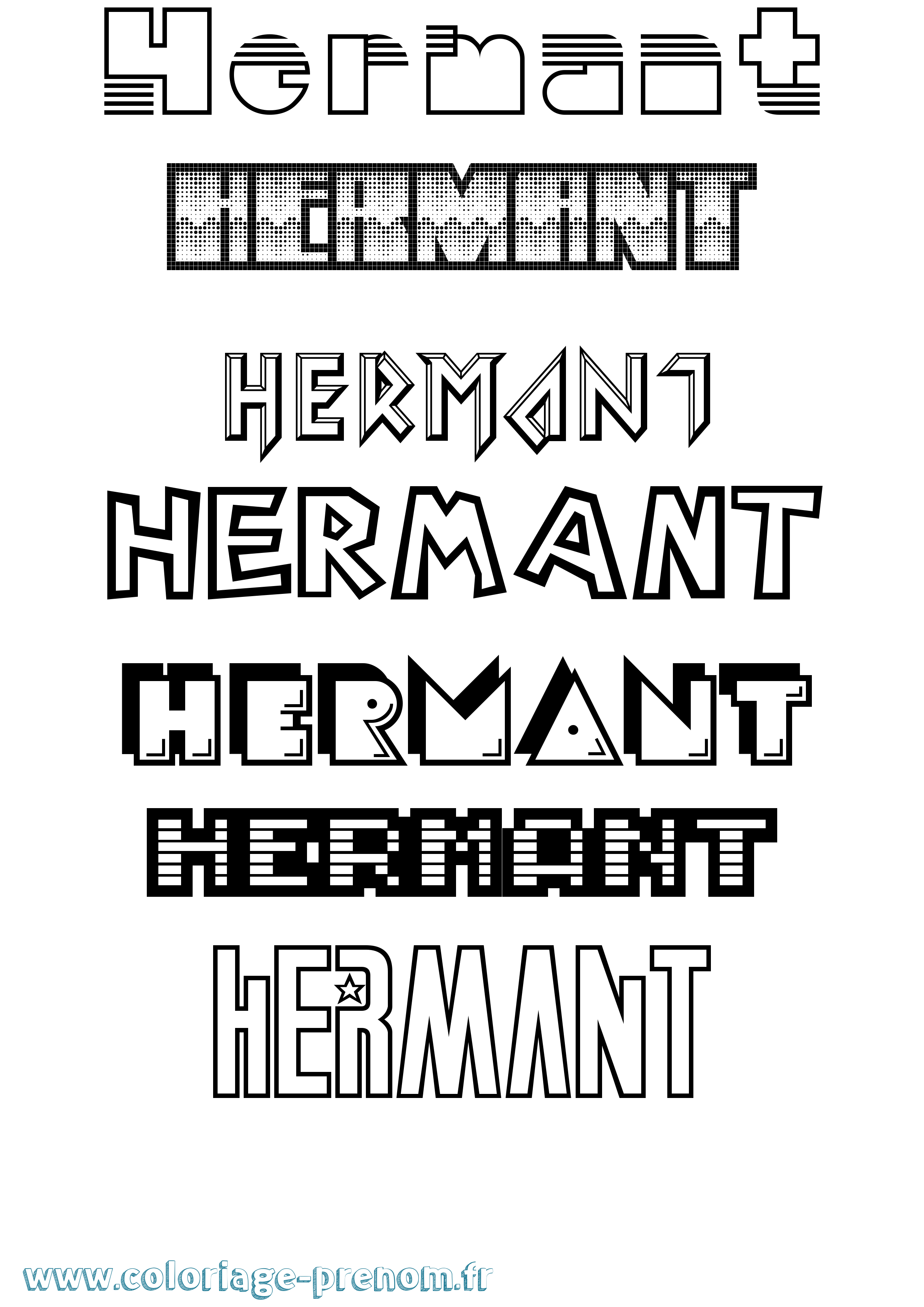 Coloriage Hermant Jeux Vidéos Coloriage prénom Hermant Jeux Vidéos
