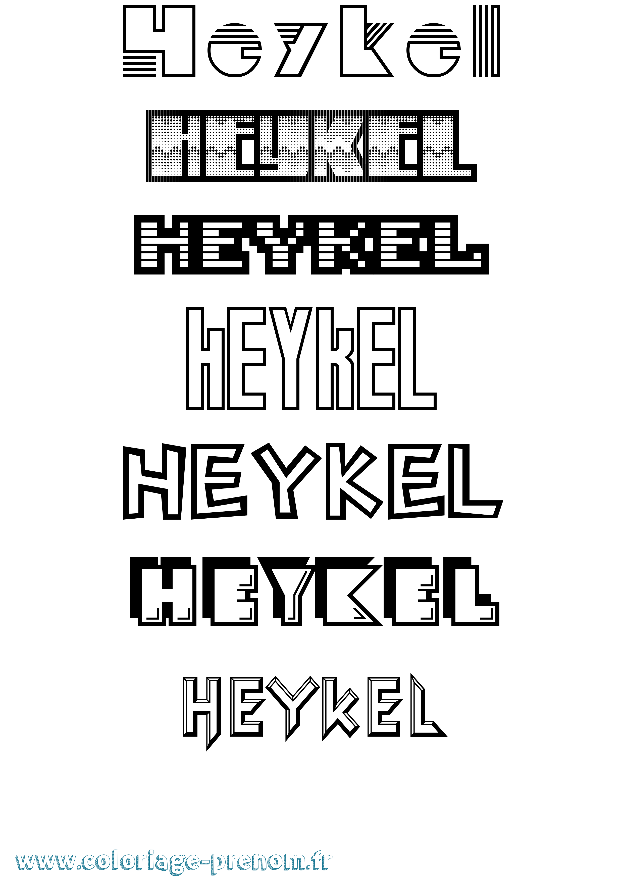 Coloriage Heykel Jeux Vidéos Coloriage prénom Heykel Jeux Vidéos