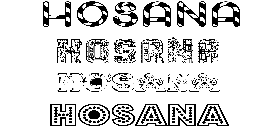 Coloriage Hosana