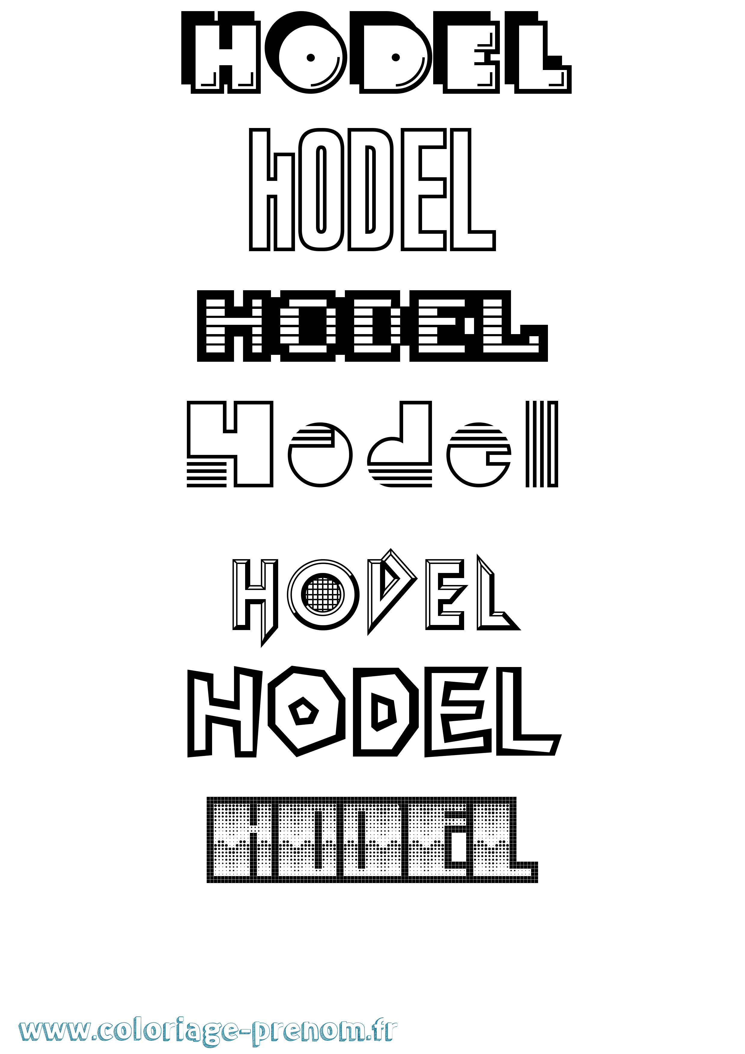 Coloriage Hodel Jeux Vidéos Coloriage prénom Hodel Jeux Vidéos
